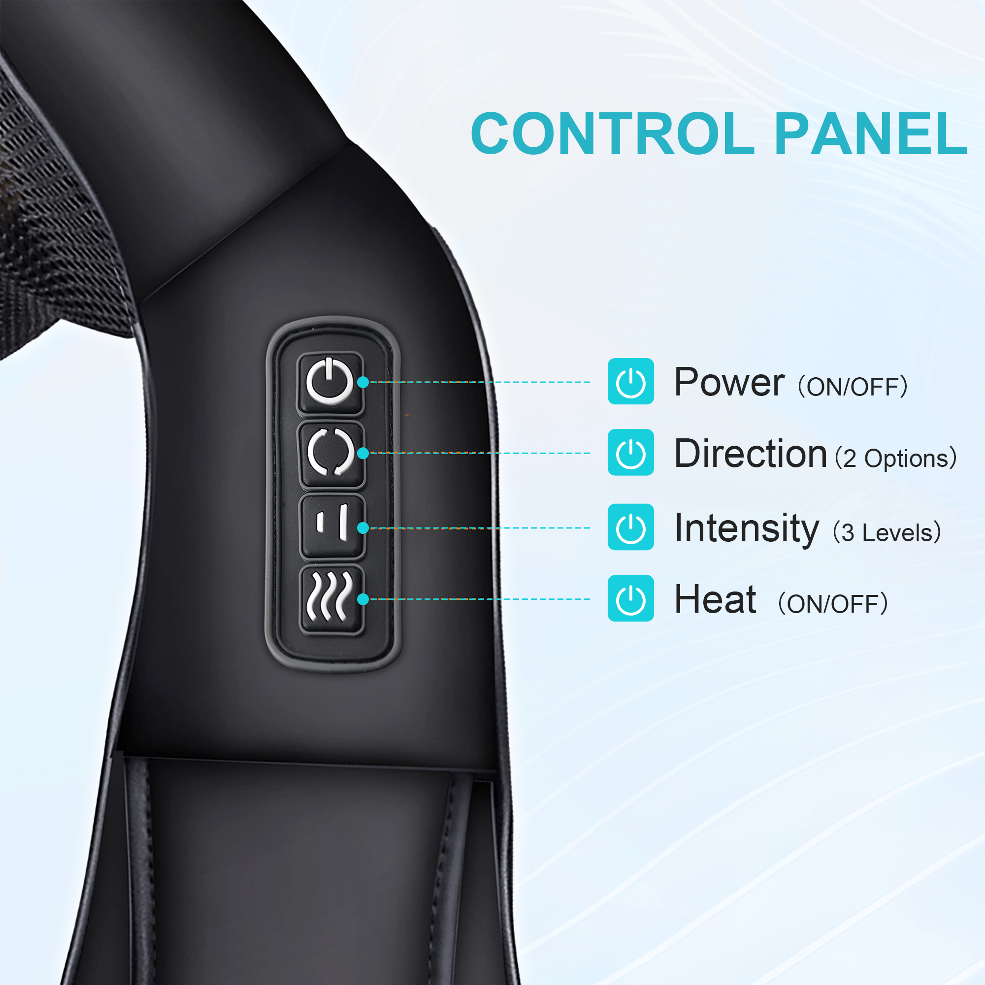 Alljoy Shiatsu Shoulder Neck Massager with Heat photo 3