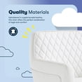 thumbnail image 6 of Serta Ashleigh Modern Office Chair Diamond-Tufted Design White Bonded Leather, 6 of 11