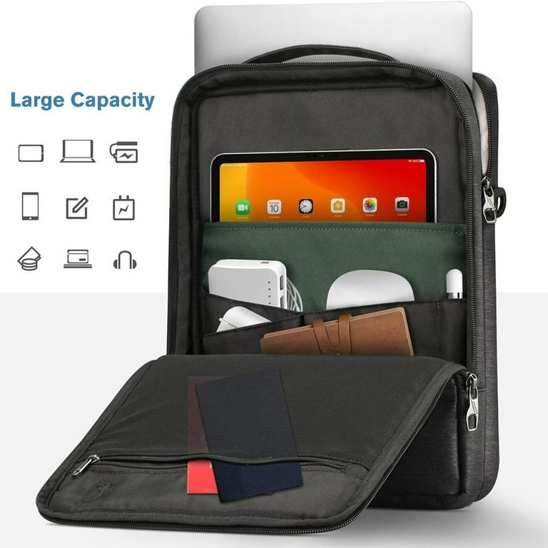 Laptop Bag for 13 Inch Laptop Tablet 360 Protective Computer Bags with Shoulder Strap Water Resistant Slim Laptop Bag for Women Men