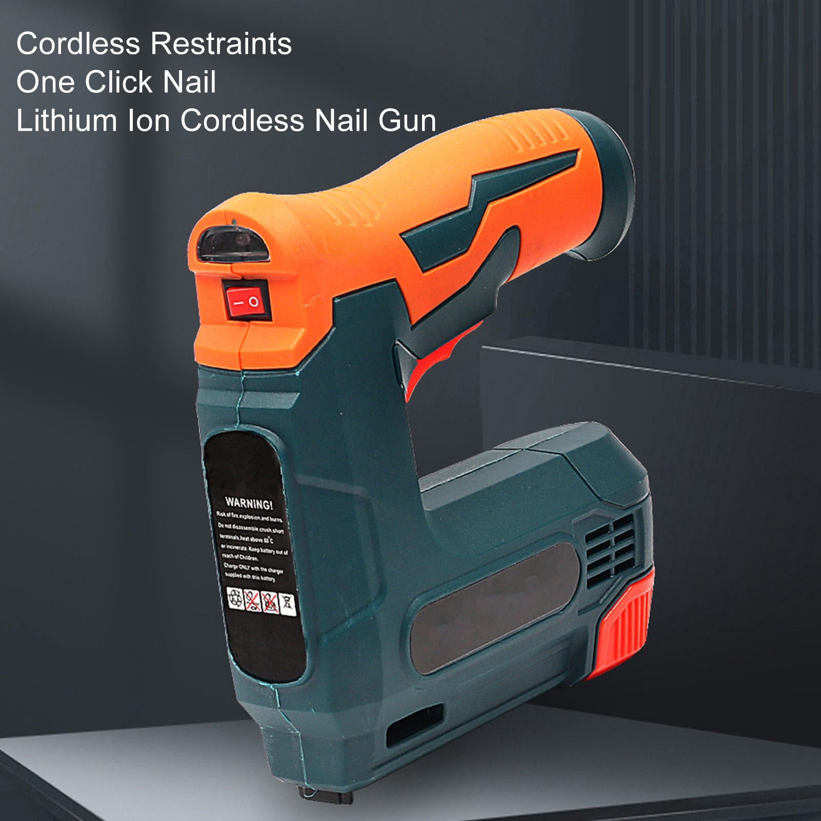 Suodoka 2000mAh Cordless USB‑Charged Brad Nailer – 1000‑Staple Capacity, 3‑Safety Switches, Versatile for Wood, Fabric & Upholstery