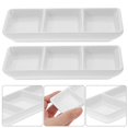 thumbnail image 4 of 5pcs Ceramic Dipping Soy Dish 3-grid Ceramic Sauce Dish Ceramic Dip Dishes, 4 of 4