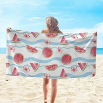 Goattoy Lightweight and Compact Beach Towel,Quick Dry, Comfort for Skin Towel,Walmart Saving Clearance!Great for Beach, Pool, and Gym Use