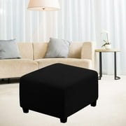 1pc Polyester Ottoman cover Footrest Cover Removable Protector green