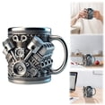 thumbnail image 2 of Personalized Stainless Steel Mug – V8 & V6 Engine Design, Double-Wall Insulated, Durable & Stylish for Car Enthusiasts (V8), 2 of 9