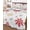 Red, variant on Quilts Queen Size Bedding Set, Merry Christmas Reversible Summer Quilt 3 Pieces, Winter Xmas Snowflakes Blue Yellow Lightweight Bedspreads Coverlets with 2 Pillow Shams for All Seasons