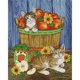 thumbnail image 1 of Pintura de arte de punto de cruz completa, bordado de fruta de gato estampado de 14 quilates, adorno de pared DIY Tmvgtek 6wd0zb1xp6uk4aq6, 1 of 9