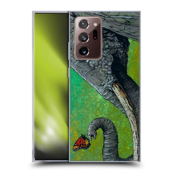 Head Case Designs Officially Licensed David Lozeau Colourful Grunge The Elephant Soft Gel Case Compatible with Samsung Galaxy Note20 Ultra / 5G