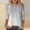 Grey, variant on Women Fashion Print Casual Point Sleeve Round Neck T Shirt Top Women T Shirts Summer Women T Shirts Loose Womens Long Top Apparel Shirt Tees Tops for Women Tunics for Women Summer Exercise Tops Long
