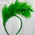 thumbnail image 3 of Diadema de plumas para fiestas, festivales, espectáculos, festivales, carnavales, joyas, 3 of 5