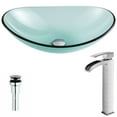 thumbnail image 2 of ANZZI  Major Series Lustrous Green Deco-Glass Vessel Sink with Key Brushed Nickel Faucet, 2 of 4