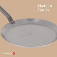 thumbnail image 5 of de Buyer - Mineral B Crepe & Tortilla Pan - Nonstick Frying and Pancake Pan - Carbon and Stainless Steel - Induction-ready - 9.5", 5 of 6