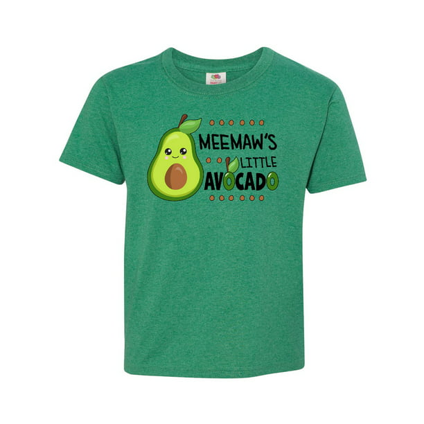 Meemaw's Little Avocado with Cute Baby Avocado Youth T-Shirt - Walmart ...