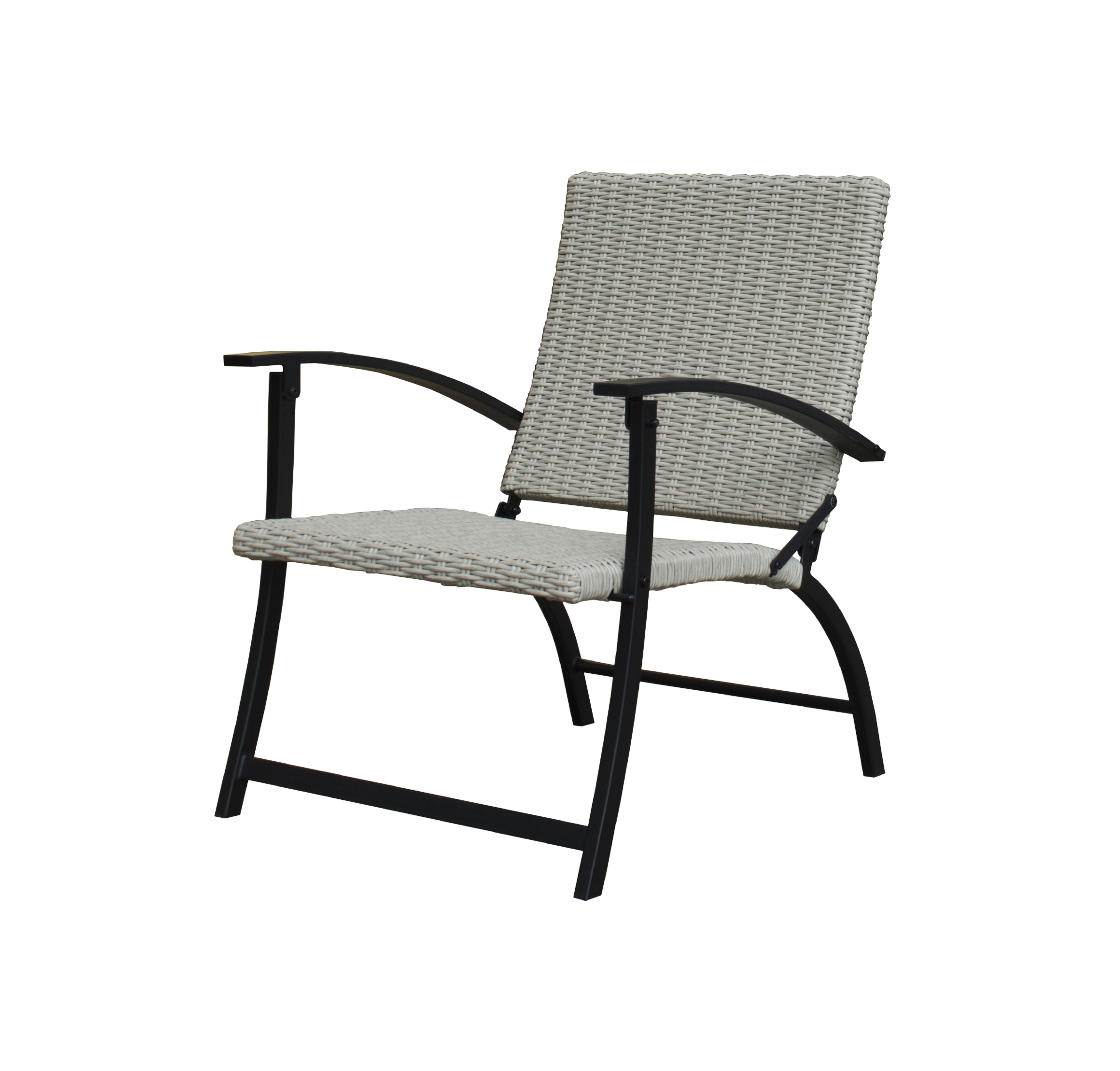 setDonglin 4-Piece Wicker Outdoor Patio Dining Set, Beige
