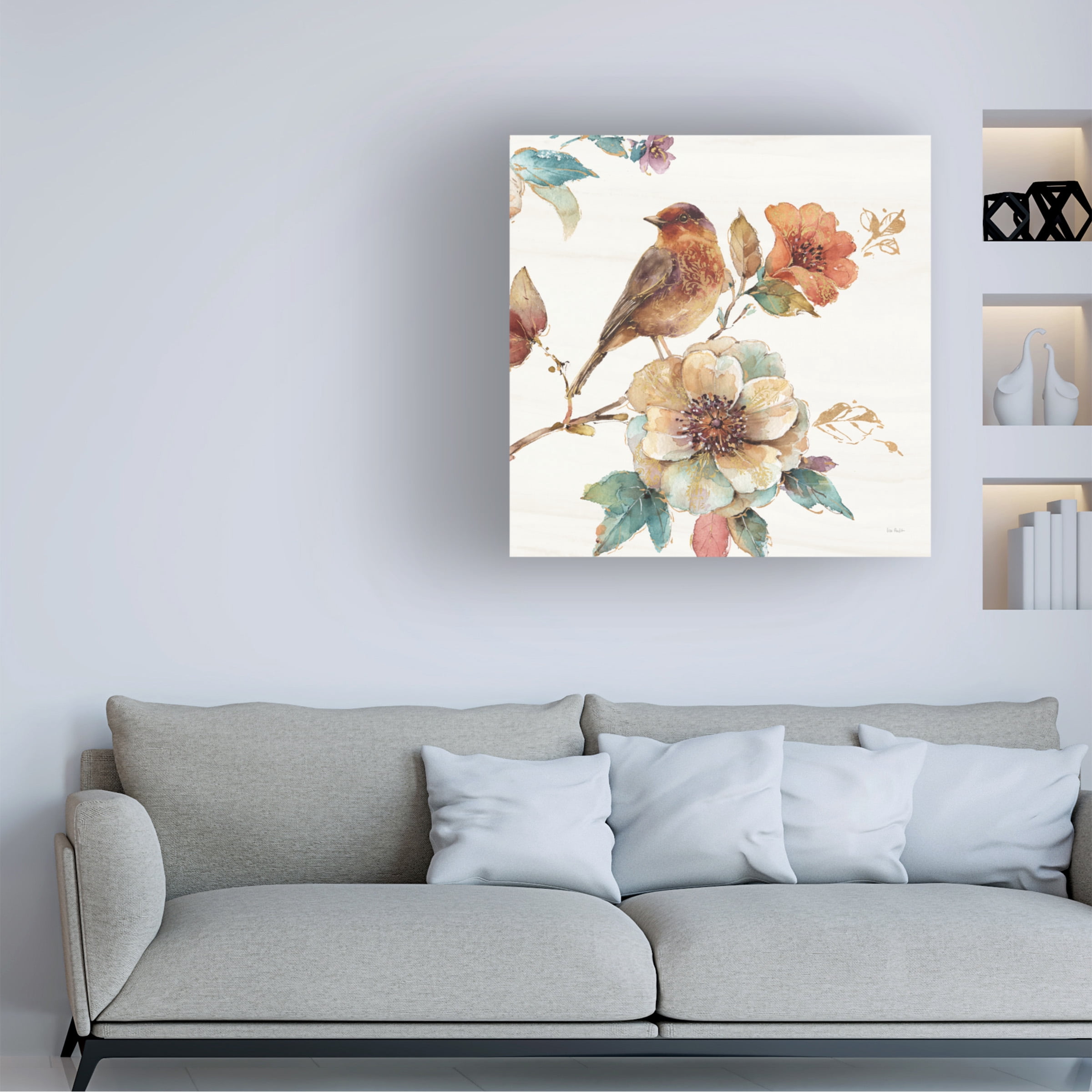 Lisa Audit 'Spiced Nature II Soft White' Canvas Art