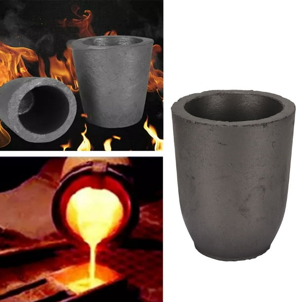 Ymiko Graphite Crucible, Metal Foundry Smelting Kit Melting