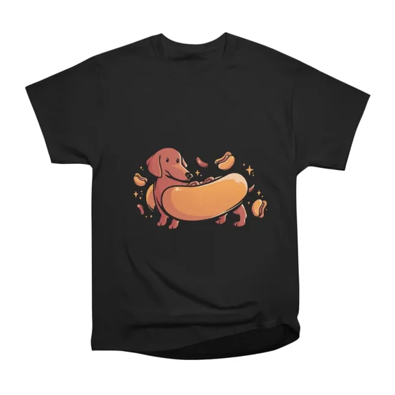 Hot Doggo Cute Dachshund Dog Gift T-Shirt Tee Gift For Him Merch For Her Apparel For Frien
