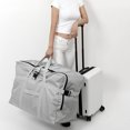 thumbnail image 3 of Bolsas de viaje plegables impermeables para hombres y mujeres, bolsa de equipaje de gran capacidad, bolsa de viaje portátil, paquete de transporte de aire, 3 of 4