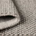 thumbnail image 4 of TOWN & COUNTRY TERRA Olea Bubble Texture Handcrafted 100% Wool Area Rug, Brown, 6'x9', 4 of 9