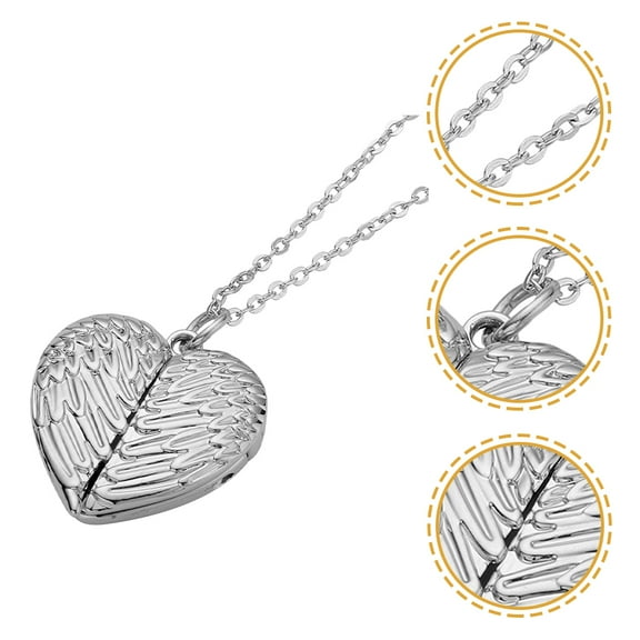 HEANUJJ Women Lockets Locket Necklace 1Set Photo Storage Delicate for