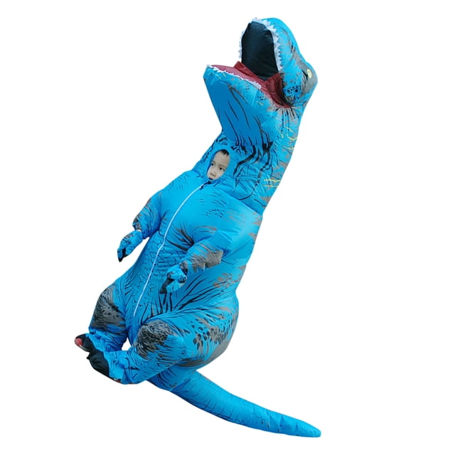Disfraz Inflable De Dinosaurio, Disfraz Inflable De T Rex Con Impresión Transparente, Ligero, Impermeable Para Navidad