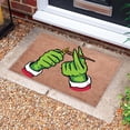thumbnail image 1 of Grinch Doormat Grinch Christmas Doormat – Non-Slip Xmas Welcome Mat, Washable Winter Rug with Rubber Back for Home Entryways Grinch Floor Mat, 1 of 4