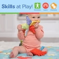 thumbnail image 5 of Melissa & Doug Ocean Easy-Fold Wooden Play Gym for Infants, Reversible Mat, 5 Soft Toys, Birth to 9 Months - FSC-Certified, 5 of 5