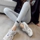 thumbnail image 1 of Leggings de aspecto ajustado de talla grande para mujer, ropa exterior, leggings finos de cintura alta para chicas gorditas, a la moda, 1 of 2