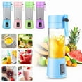 thumbnail image 2 of Portable Blender for Shakes & Smoothies – 14 Oz Rechargeable Mini Juicer Cup with Stainless Steel Blades, BPA-Free, Self-Cleaning Personal Blender for Kitchen, Travel, Gym, Office (Blue), 2 of 8
