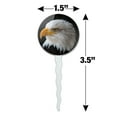 thumbnail image 4 of Stoic Bald Eagle Cupcake Picks Toppers Decoration Set of 6, 4 of 4