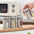 thumbnail image 3 of Spice Shaker Stainless Steel Pepper Seasoning Jar Cooking Baking Bottle Condiment Powder Container Toothpick Holder Gadget, 3 of 7