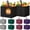 5 Colors, variant on Reusable Grocery Shopping Bags 10 Pack Large Foldable Tote Bags Bulk, Eco Produce Bags with Long Handle for Shopping Groceries Clothes (Grey&Black)