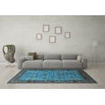 thumbnail image 3 of Ahgly Company Indoor Rectangle Oriental Light Blue Industrial Area Rugs, 5' x 7', 3 of 4
