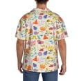 thumbnail image 3 of Pofeuu Insects In Plants Print Mens Casual Short Sleeve Shirts Beach Summer Spread Collar Pocket Tops Men's Casual Short-sleeved Shirt-XX-Large, 3 of 5