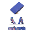 thumbnail image 2 of Slim Wallet – Minimalist Bifold Front Pocket Wallet RFID Blocking Credit Card Holder Cross Stripe Zipper Pocket Wallet, Rfid Wallet, 2 of 3