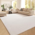 thumbnail image 1 of Fyoulimt White Fur Rug Area Rug 5x7 Washable Shag Rug Fluffy Faux Rabbit Rug for Living Room Bedroom Playroom Nursery Rug Plush Throw Rug Luxury Home, 1 of 7