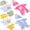 thumbnail image 3 of 4 juegos de ropa realista para muñecas Reborn, conjunto de pijamas para perros para muñecas americanas de 12 pulgadas, bonita muñeca bebé, accesorios de ropa de animales, 3 of 7