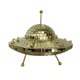 thumbnail image 1 of Mirror Reflective Balls Disco Ball UFO Cute Desk Accessories Gold, 1 of 5