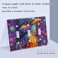 thumbnail image 4 of Dailycode Light Switch Plate Covers 2 Gang Wall Plate Plastics Outlet Covers for Kitchen Home Office Decor Cute Bird and Star, 4 of 8
