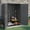 Dark Gray, variant on EHHLY 47 Cuft Horizontal Outdoor Storage Cabinet with 2 Shelves, Weatherproof Garden Tool Cabinet, Patio Storage Organizer for Backyard & Lawn Mower, White