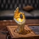 thumbnail image 2 of Portavelas de yoga de Buda, mesa de mano mudra, candelabros, decoración, estatuilla, oficina en casa, estatuilla de colección relajante, regalo Zhivalor LKX-1253, 2 of 4