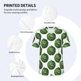 thumbnail image 3 of Hirioo Happy Watermelon for Men's Baseball T-shirt Shirts Short Sleeve Casual Summer Button Stretch T Shirts,Size S-4XL-XX-Large, 3 of 7