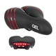thumbnail image 1 of Asiento para bicicleta ancho antiprostatico con base de gel y lampara portatil negro/azul WL-196L Ma negro, 1 of 9