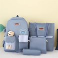 thumbnail image 1 of 4 In 1 Nylon Women Backpack Multiple Pockets Stowed Backpacks Large Capacity Travel Backpack Waterproof Bookbags Sac à dos scolaire, 1 of 7