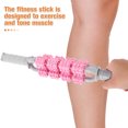 thumbnail image 3 of FONWILYO Trigger Point Massage Roller Stick Pink for Deep Tissue Muscle Relaxation and Fitness Use, 3 of 8