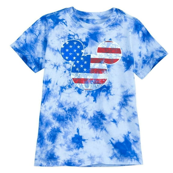 Disney Store Mickey Mouse Americana Icon T Shirt for Boys Size 5/6 - 4th of July Tee