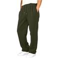 thumbnail image 5 of Busydd Boys Pants with Pockets 4-15 Years Elastic Waist Drawstring Straight Leg Sweatpants Casual Comfy Solid Color Joggers for Boys 8-9 Years, 5 of 8