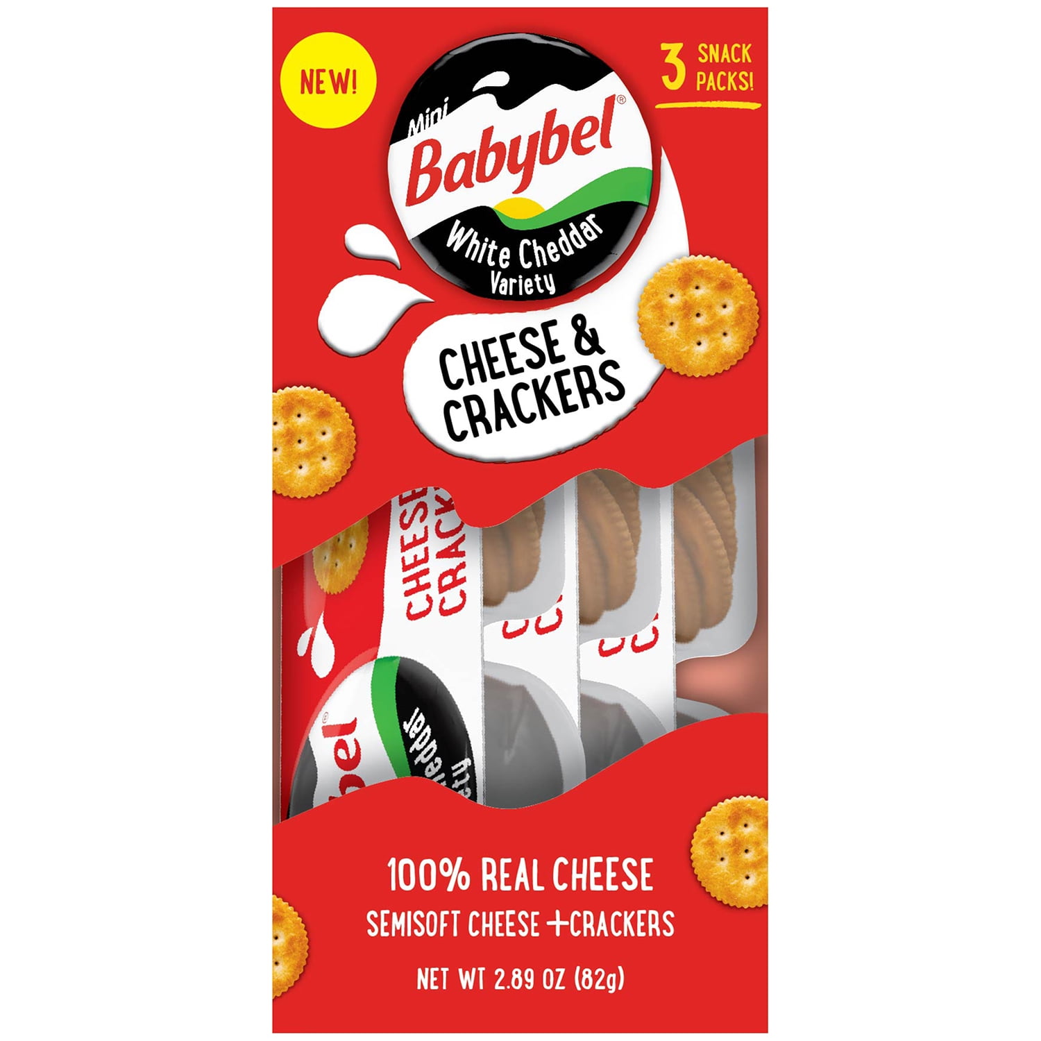 Mini Babybel White Cheddar Cheese & Crackers 3pk BrickSeek