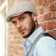 thumbnail image 5 of SKYCARPER Gorra Newsboy de algodón para hombre, color gris claro, 5 of 7