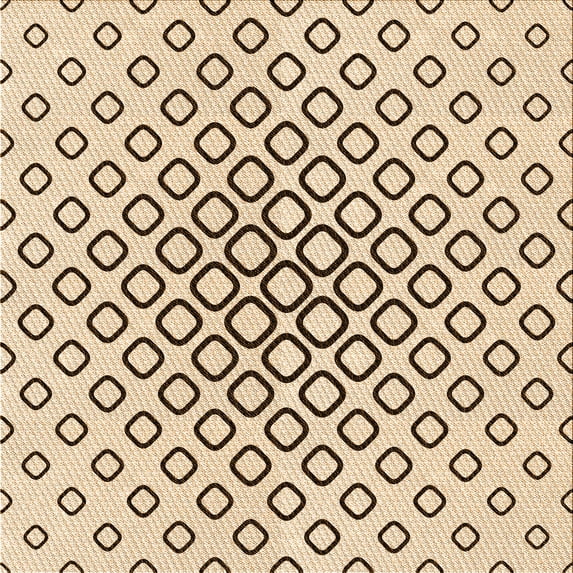 Ahgly Company Machine Washable Indoor Square Transitional Copper Brown Area Rugs, 6' Square