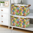thumbnail image 2 of Yayeee Foldable Storage Basket for Shelves Waterproof Cloth Bins with Handles, Cartoon Birds Pattern, 2 of 7